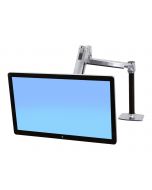 Ergotron LX HD Sit-Stand Desk Mount LCD Arm - Befestigungskit - für LCD-Display - verriegelbar - Aluminium - Polished Aluminum - Bildschirmgröße: bis zu 116,8 cm (bis zu 46 Zoll)
