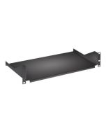 Intellinet 19" Cantilever Shelf, 2U, Fixed, Depth 400mm, Max 25kg, Black, Three Year Warranty - Rack - Regal - Schwarz, RAL 9005 - 2U - 48.3 cm (19")