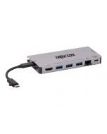Tripp USB C Docking Station USB Hub 4k w/ HDMI, Gbe Gigabit Ethernet, SD Card Reader, PD Charging