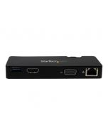 StarTech.com USB 3.0 Universal Laptop Mini Dockingstation mit HDMI oder VGA, Gigabit Ethernet, USB 3.0