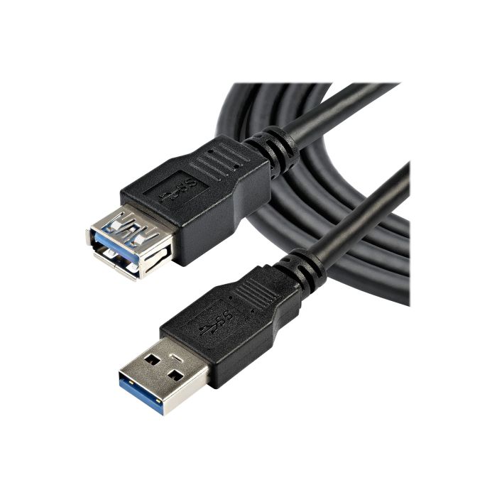 USB 3.0 Verlängerungskabel A/A – 2 Meter, Schwarz, Hochgeschirmt Für Volle 5 Gbit/s Geschwindigkeit