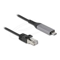 Delock USB LAN Kabel Type-C zu RJ45 Gigabit Ethernet - Kabel - Digital/Daten