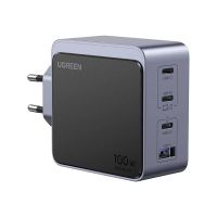 Ugreen Nexode S - Netzteil - GaN - 100 Watt - PD 2.0, PD 3.0, QC 2.0, QC 3.0, QC 4.0+, Apple Fast Charge, Fast Charge, USB BC 1.2 - 4 Ausgabeanschlussstellen (3 x USB-C, USB)