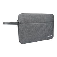 IC Intracom Manhattan Seattle Laptop Sleeve 14.5", Grey, Padded, Extra Soft Internal Cushioning, Main Compartment with double zips, Zippered Front Pocket, Carry Loop, Water Resistant and Durable, Notebook Slipcase, Three Year Warranty - Notebook-Hülle - 3