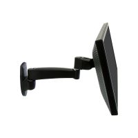 Ergotron 200 Series Wall Mount Arm, 1 Extension, 11,3 kg, 61 cm (24"), 75 x 75 mm, 100 x 100 mm, Schwarz