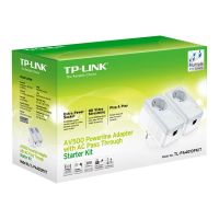 TP-LINK TL-PA4010PKIT AV500+ Powerline Kit with AC Pass Through - Powerline-Adapter-Kit HomePlug AV (HPAV)