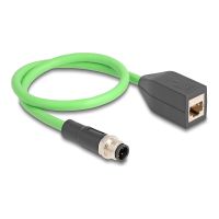 Delock Netzwerkkabel - M12 (4-polig) (M) zu RJ-45 (W)