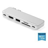 Satechi ST-HUSNS, USB Typ-C, USB 3.2 Gen 1 (3.1 Gen 1) Type-A, HDMI, USB Typ-C, SD, MicroSD (TransFlash), UHS-I, 5000 Mbit/s, 60 Hz