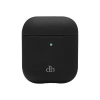 dbramante1928 Costa Rica - Gehäuseabdeckung für kabelloses Earbud-Ladegehäuse - recycelter Kunststoff, Silikon - Night Black - für Apple AirPods (2. Generation)