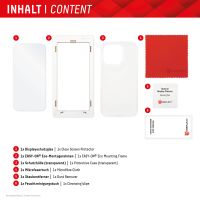 DISPLEX Panzerglas + Schutzhülle für Samsung Galaxy S23 FE, Eco-Montagerahmen, kratzer-resistent, Samsung, Galaxy S23 FE, Trockene Anwendung, Staubresistent, Schlagfest, Kratzresistent, Schockresistent, Transparent, 1 Stück(e)