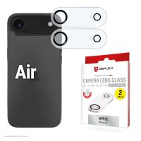 E.V.I. Full Cover Camera Lens Glass, Apple iPhone Air, Kamera Schutzglas, 10H, Quick Mount, 2 Stück, Apple, iPhone Air, Staubresistent, Schlagfest, Kratzresistent, Transparent, 2 Stück(e)