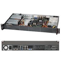 Supermicro SC504 203B - Rack-Montage 1U - Mini-ITX