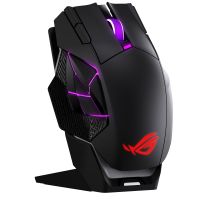 ASUS ROG Spatha X 65K, Rechts, Optisch, RF Wireless + Bluetooth + USB Type-A, 65000 DPI, Schwarz