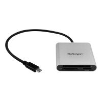 StarTech.com Startech USB 3.0 Kartenleser mit USB-C - SD, MicroSD, CompactFlash Speicherkartenleser mit USB-C Kabel - Kartenleser (CF I, CF II, MMC, SD, microSD, SDHC, microSDHC, SDXC, microSDXC)