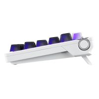 ASUS ROG Azoth X, Verkabelt & Kabellos, USB + RF Wireless + Bluetooth, Mechanischer Switch, QWERTZ, RGB-LED, Weiß