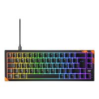Cherry K5 PRO TMR COMPACT, Kabelgebunden, USB, Mechanischer Switch, QWERTY, RGB-LED, Schwarz, Orange