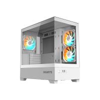 Gigabyte C201 PANORAMIC ICE - Mid tower - micro ATX - Seitenteil mit Fenster (gehärtetes Glas)