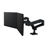 Ergotron LX Pro - Befestigungskit (Doppelarm) - modular - für 2 LCD-Displays - nebeneinander - Aluminium - Schwarz - Bildschirmgröße: bis zu 68,6 cm (bis zu 27 Zoll)
