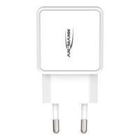 Ansmann HC218PD - Netzteil - 18 Watt - 3000 mA - PD, QC 3.0 - 2 Ausgabeanschlussstellen (USB-C, USB)