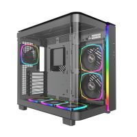 MONTECH King 95 PRO, Midi Tower, PC, Schwarz, ATX, micro ATX, Mini-ITX, Gehärtetes Glas, SPCC, Gaming