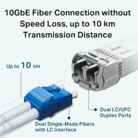 TP-LINK SM5110-LR, Faseroptik, 10000 Mbit/s, SFP+, LC, 9/125 µm, 10000 m