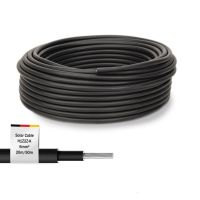 DIGITUS Solarkabel Installation 50m , 6mm², Schwarz, PV-Kabel 1500V DC, UV-beständig & wetterfest