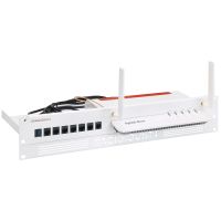 Rackmount.IT Montagesatz für Netzwerkgeräte - Rack montierbar - RAL 9003, weiß - 1.3U - 48.3 cm (19")