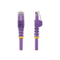 StarTech.com 15m CAT6 Ethernet Cable, 10 Gigabit Snagless RJ45 650MHz 100W PoE Patch Cord, CAT 6 10GbE UTP Network Cable w/Strain Relief, Purple, Wiring is UL Certified/TIA - Category 6 - 24AWG (N6PATC15MPL)