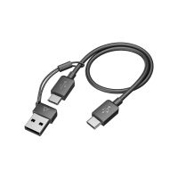 Poly HP Poly Voyager Focus 2 USB-C-C Headset +USB-C/A-Adapter, Kabellos, Büro/Callcenter, 175 g, Kopfhörer, Schwarz