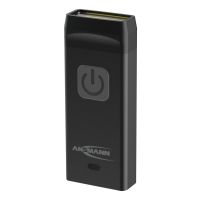 Ansmann Schlüsselbund-Licht KL80R, Schlüsselanhänger-Blinklicht, Schwarz, Aluminium, Tasten, IPX3, COB LED
