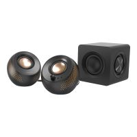 Creative Labs Creative Pebble X Plus - Lautsprechersystem - für PC - 2.1-Kanal - kabellos - Bluetooth - 15 Watt (Gesamt)