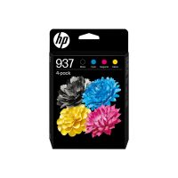 HP 937 - 4er-Pack - Schwarz, Cyan, Magenta, Gelb