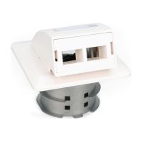 DIGITUS FTTH Glasfaser Unterputz-Wandanschlussdose, für SC/LC-Adapter