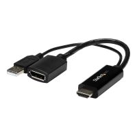 StarTech.com Startech 4K 30Hz HDMI to DisplayPort Video Adapter w/ USB Power - 6 in - HDMI 1.4 (Male)