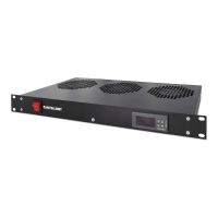 IC Intracom Intellinet Kühleinheit mit 3 Lüftern für 19" Schränke, Zur Montage auf den Profilschienen, 1 HE, schwarz - Rack-Lüftereinsatz - mit 3 Ventilatoren - Wechselstrom 220/240 V - Schwarz, RAL 9005 - 1U - 48.3 cm (19")