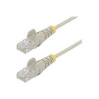 StarTech.com 2.5m Slim LSZH CAT6 Ethernet Cable, 10 Gigabit Snagless RJ45 100W PoE Patch Cord, CAT 6 10GbE UTP Network Cable w/Strain Relief, Grey, ETL, Low Smoke Zero Halogen - Category 6 - 28AWG (N6PAT250CMGRS)
