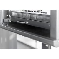 DIGITUS Abschließbare Schublade für 482,6 mm (19") Netzwerk- und Serverschränke, 1HE