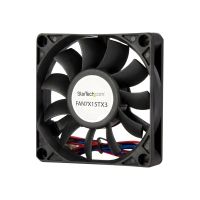 StarTech.com 70mm Gehäuselüfter - Lüfter 7cm für PC Gehäuse mit 3-pin Molex Stecker (70mmx70mmx15mm)