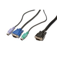 DIGITUS Tastatur- / Video- / Maus- (KVM-) Kabel - HD-15 (VGA)
