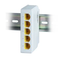 ALLNET 222870, Unmanaged, L2, Gigabit Ethernet (10/100/1000), Power over Ethernet (PoE), Rack-Einbau, DIN rail