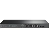 TP-LINK JetStream TL-SG2218P, Managed, L2/L2+, Gigabit Ethernet (10/100/1000), Power over Ethernet (PoE), Rack-Einbau, 1U