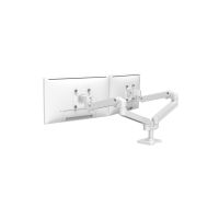 Ergotron LX Pro - Befestigungskit (Doppelarm) - für 2 LCD-Displays - nebeneinander - Aluminium - weiß - Bildschirmgröße: bis zu 68,6 cm (bis zu 27 Zoll)