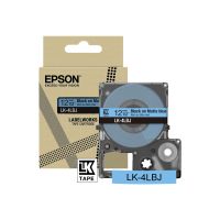 Epson LabelWorks LK-4LBJ - Schwarz auf mattem Blau - Rolle (1,2 cm x 8 m)