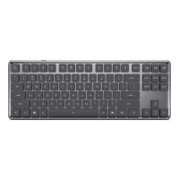 Lenovo 4Y41V37355, Tenkeyless (80 - 87 %), Verkabelt & Kabellos, USB + RF Wireless + Bluetooth, Optischer Schlüsselschalter, LED, Grau