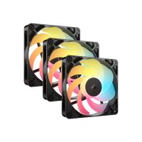 Corsair RS120-R - Gehäuselüfter - invers - 120 mm - Schwarz (Packung mit 3)