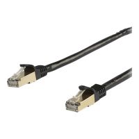 StarTech.com 7m CAT6A Ethernet Cable, 10 Gigabit Shielded Snagless RJ45 100W PoE Patch Cord, CAT 6A 10GbE STP Network Cable w/Strain Relief, Black, UL Certified Wiring/TIA - Category 6A - 26AWG (6ASPAT7MBK)