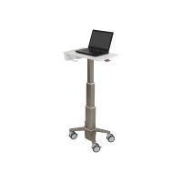 Ergotron CareFit - Wagen - Slim - für Notebook - Aluminium, hochwertiger Kunststoff, verzinker Stahl - weiß, Warm Gray - Bildschirmgröße: bis zu 43,9 cm (bis zu 17,3")