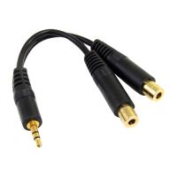 StarTech.com 15cm Stereo Splitter Kabel - 3,5mm