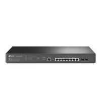 TP-LINK JetStream 8-Port 2.5GBASE-T L2+ Managed PoE+ Switch mit 2 10G-SFP+-Slots, Managed, L2+, 2.5G Ethernet (100/1000/2500), Power over Ethernet (PoE), Rack-Einbau, 1U