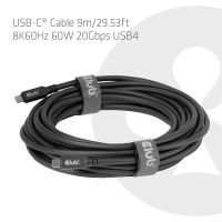 Club 3D USB4 Kabel 8K, 60Hz, 60 W, 20 Gbps, 9 m